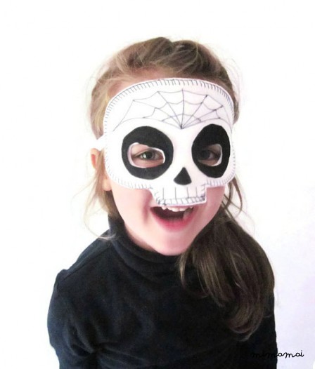 Sugar Skull Mask - giorno dei morti - Dias de los Muertos - Web maschera Dress Up - Skull Mask
