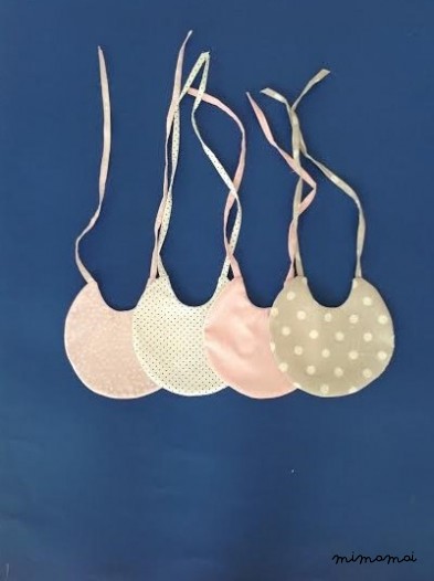 Bavaglini neonato double-face