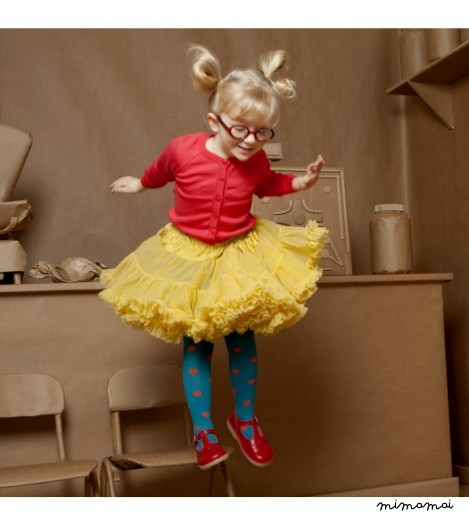 Girls Petticoat Tutu in Mustard