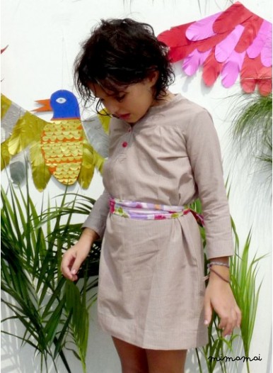Microstripe dress