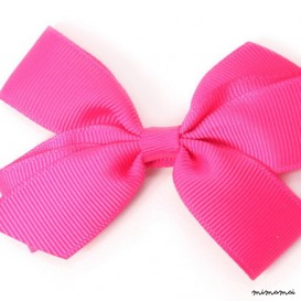 Medium Shocking Pink Bow