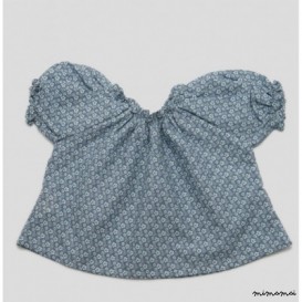 Blue flower top