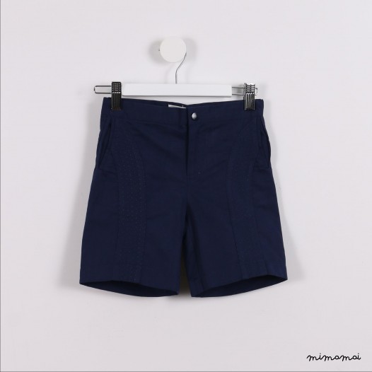 Panelled Shorts blue