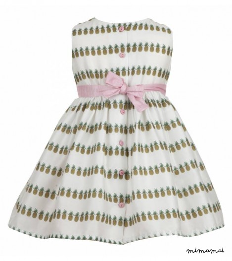 Martha Dress, Pineapple Heaven, Ivory