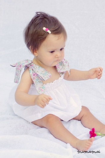 Infants Set of Summer Dresses Panties ,Baby Girl Top & Panties Set ,White baby set