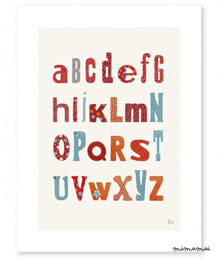 AFFICHE ( 30x40cm) - TRAMPOLINI ABC