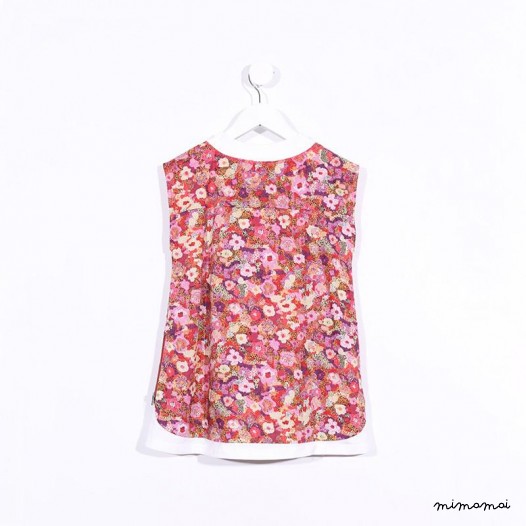Zipper Top pink floral