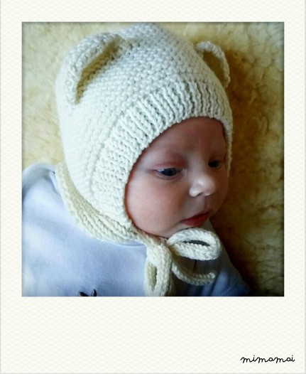 Bear hat, newborn bear hat, newborn bonnet