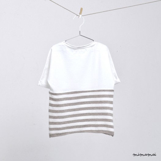 T-shirt "Fragola" Latte / Mandorla