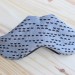 Sleep mask moustache - black grey yellow graphic -limited edition -anniversary mom-to-be bride-to-be