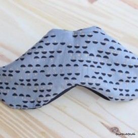 Masque de nuit &ndash; Graphique noir et gris