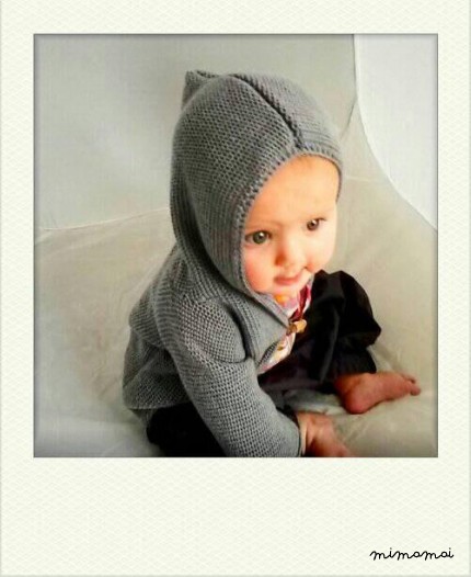 Baby cardigan, baby clothes, baby gift, pixie, Pixie hooded baby cardigan