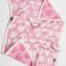 Personalised Baby Blanket, Knitted Newborn Blanket, Baby Gift, Newborn Gift, Hearts,