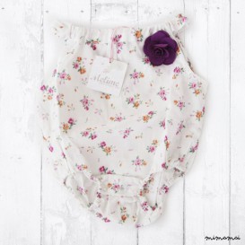 Flowered baby Bodysuit