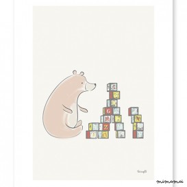 AFFICHE ( 30x40cm) - PLAY BLOCKS
