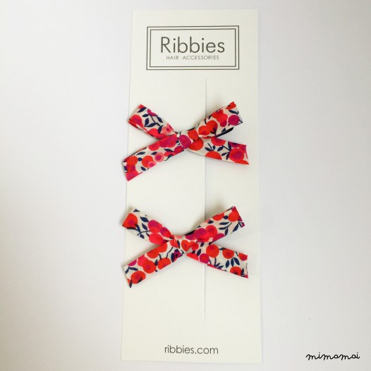 Barrette &agrave; Noeud en Liberty - Wiltshire
