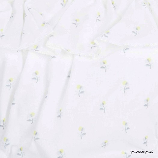 Linen bloomer, Bloomer floral print, Baby bloomer