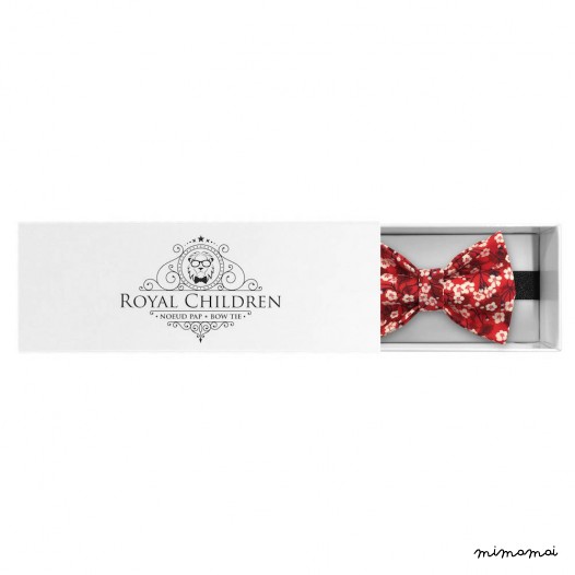 Child red and white "Liberty" pattern bow tie
