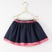 Uma skirt in navy and raspberry