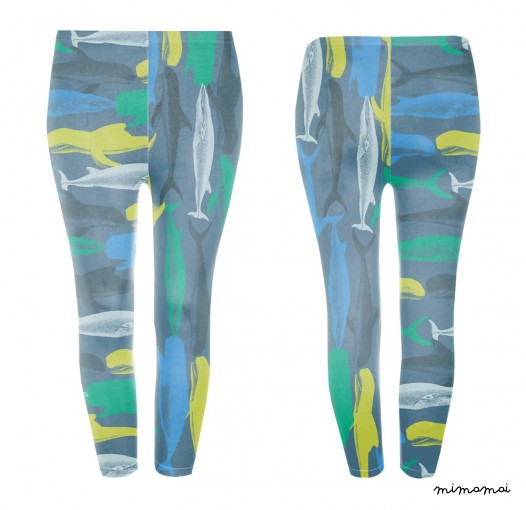 Camo whales leggings