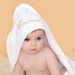 Baby Towel With Ivory Trim