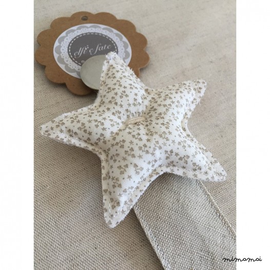 Porta chupetes Stich Star Dorado