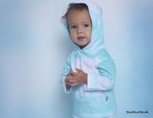 Rhombus Hoodie Aqua