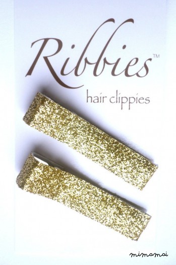 Pair of Golden Sparkle Hairclips