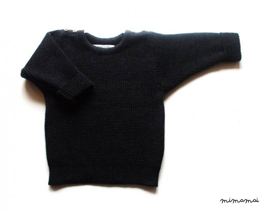 Babies/Children's merino wool sweater with oak buttons/jumper/cardigan/toddlers/pullover/crew neck