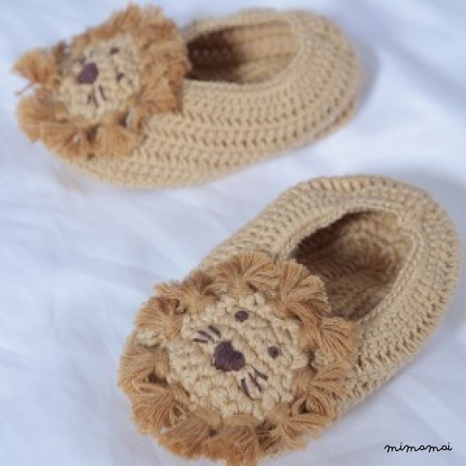Crochet Lion Booties