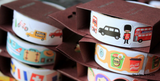 London sticker roll