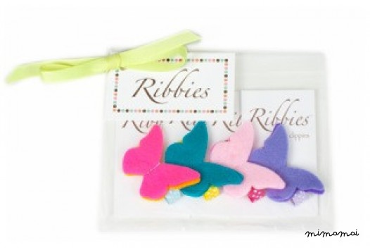 Set Of 4 Felt Butterflies