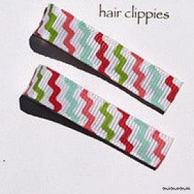 Pair of Maya Zigzag hairclips