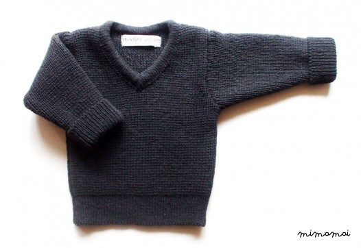 Babies/Children's knitted lambswool V-neck sweater/jumper/pullover