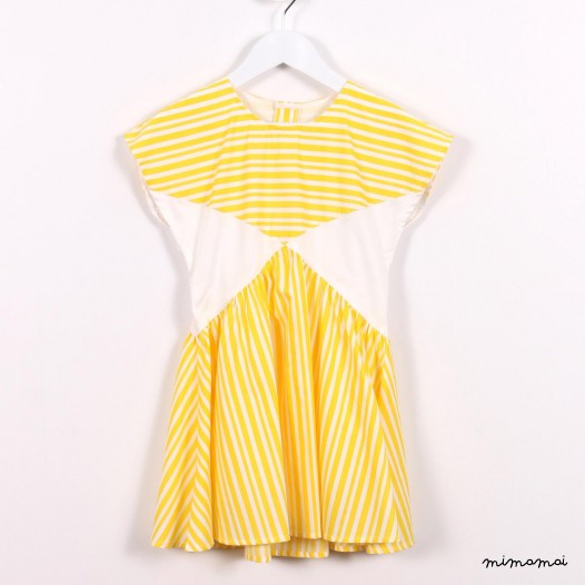 X Dress yellow stripes