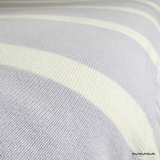 Lilac & White Large Cotton Children's Blanket
