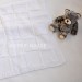 Wool baby blanket, White hand knitted baby blanket