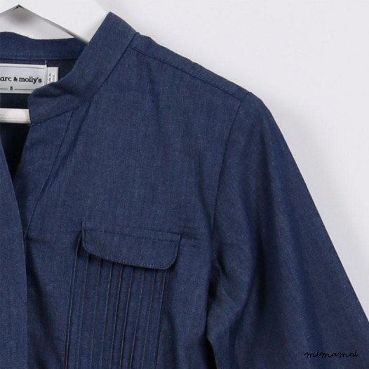 Long-sleeved Shirtdress blue denim