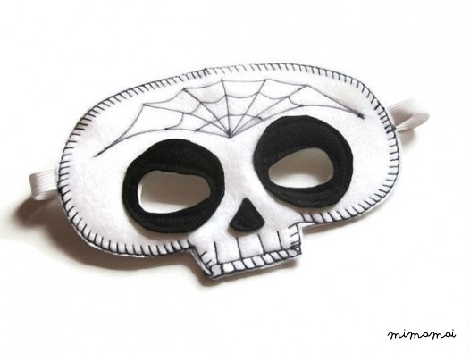 Sugar Skull Mask - giorno dei morti - Dias de los Muertos - Web maschera Dress Up - Skull Mask