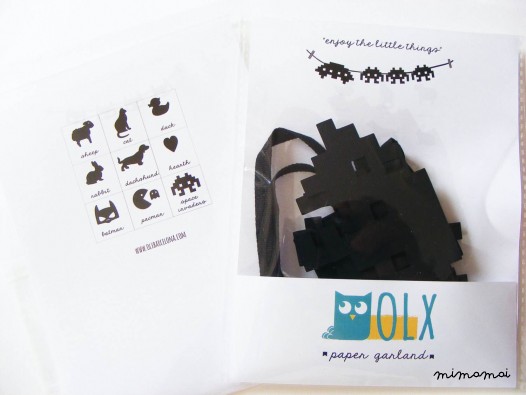 Mini Paper Garland BATMAN