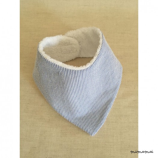 Babero bandana estampado Mediterr&aacute;neo
