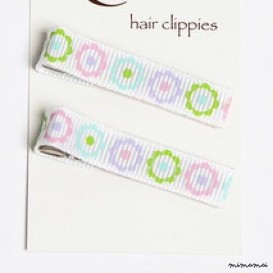 Pair of Eva Circle Hairclips