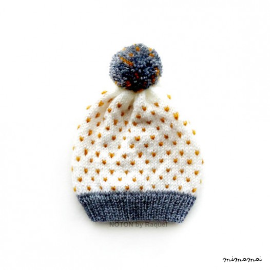 Childrens pois berretto, berretto, cappello di inverno per bambini