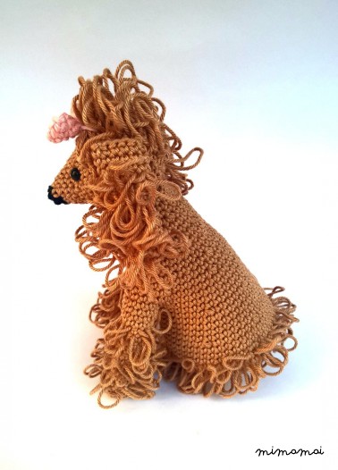 Crochet poodle, poodle stuffed animal