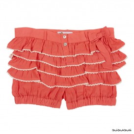 Short girl, Pants, Girls bloomers, Short classic trend,Girl shorts, Coral color shorts