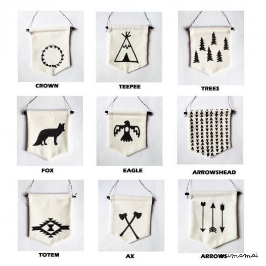 Native Axes wall banner