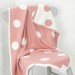 Raspberry Spotty Reversible Cotton Baby Blanket