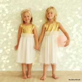 Gold Party Dress For Girls