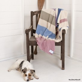 'The Big One' Large Striped Lambswool Blanket