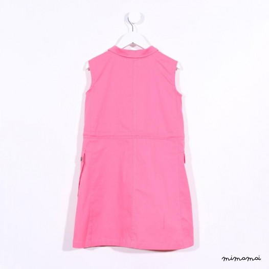 Sleeveless Coat Dress pink